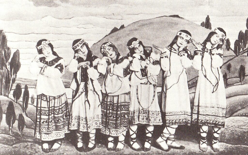 Illustration du Sacre du printemps rituel danse collective oeuvre Stravinsky